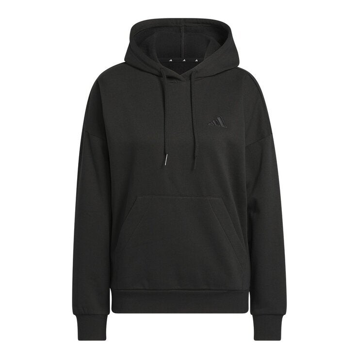 Adidas 女連帽長袖上衣 黑 Adidas 女連帽長袖上衣 黑