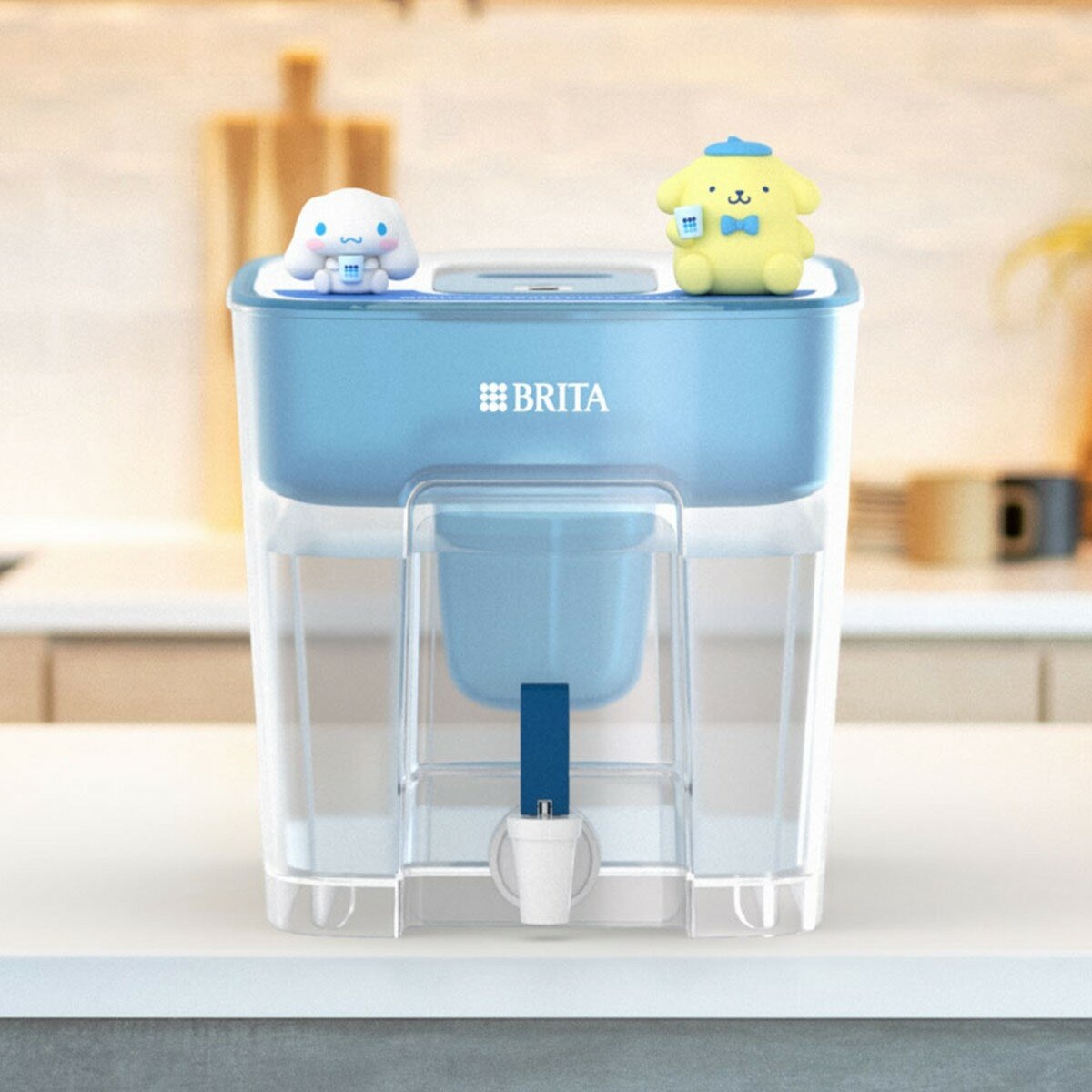 Brita X 三麗鷗 Flow 桌上型濾水箱 8.2公升 附6入 Maxtra Pro 濾芯