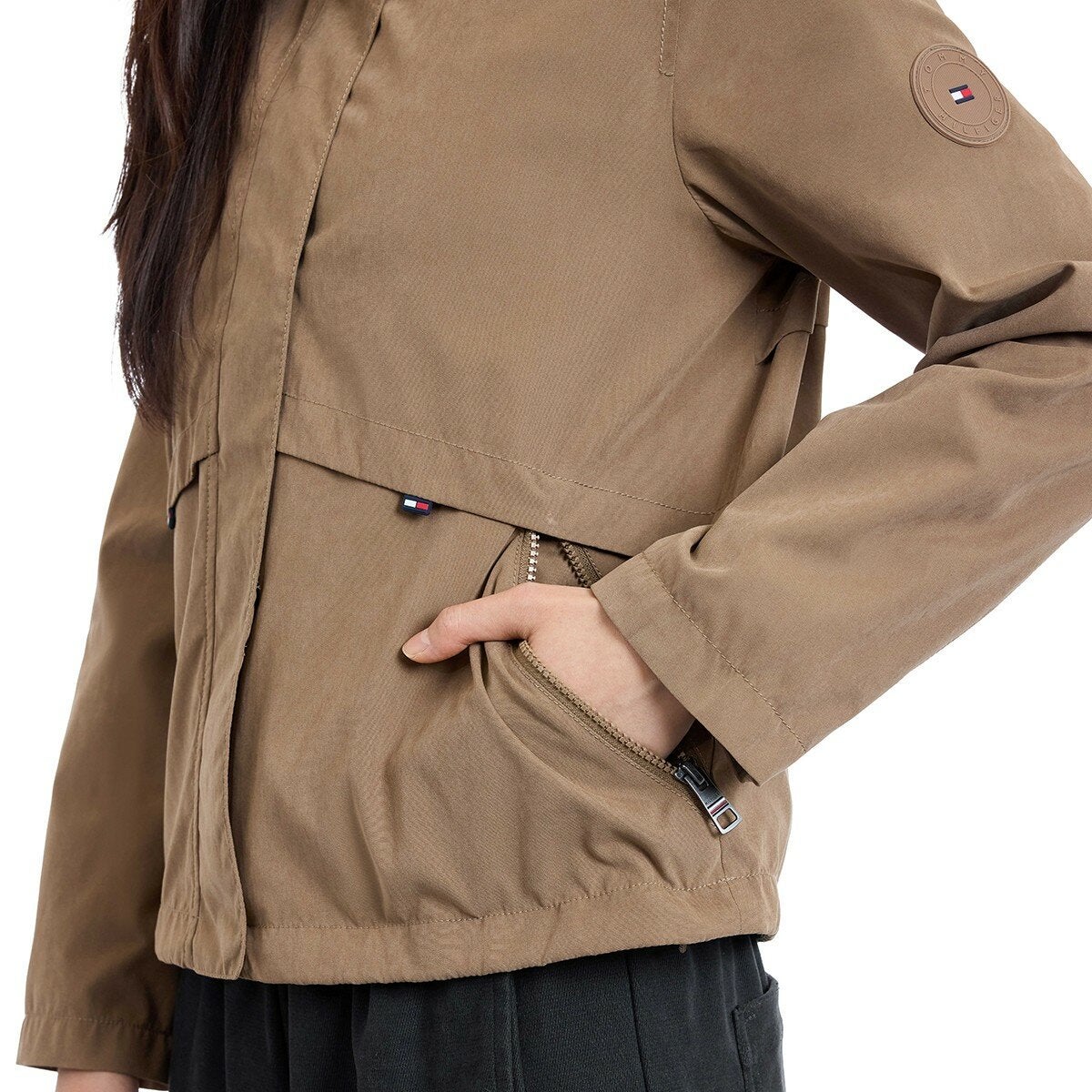 Tommy Hilfiger 女連帽外套 咖啡 Tommy Hilfiger 女連帽外套 咖啡