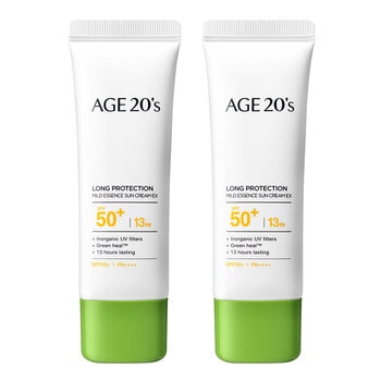 AGE20’s 長效防護精華防曬乳 SPF50+ PA++++ 50毫升 2入組