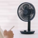 LUMENA FAN STAND 3Z 桌上型擺頭隨行風扇 2件組 米白 + 黑色