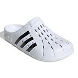 Adidas 中性包腳拖鞋 白