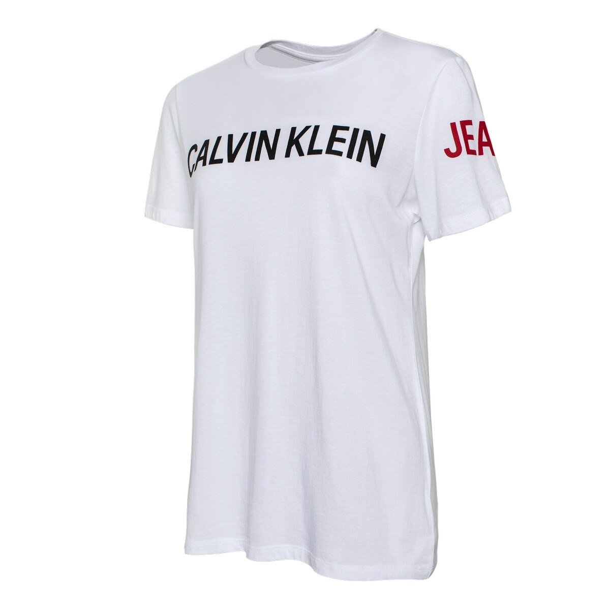 Calvin Klein Jeans 女短袖T恤 白 L
