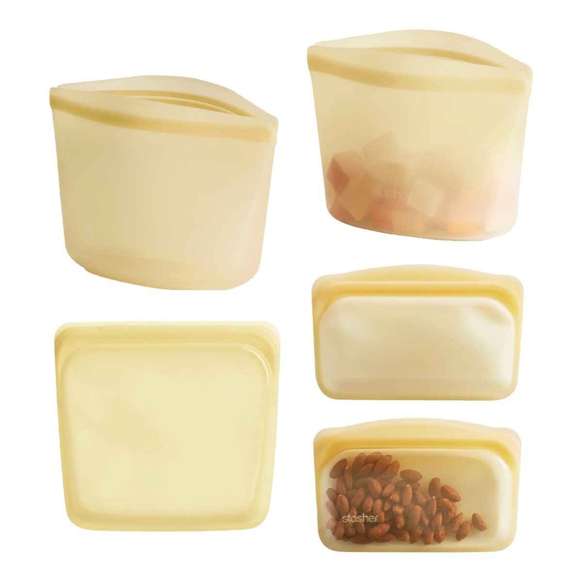 Stasher 多功能矽膠密封袋 5件組 Stasher 多功能矽膠密封袋 5件組