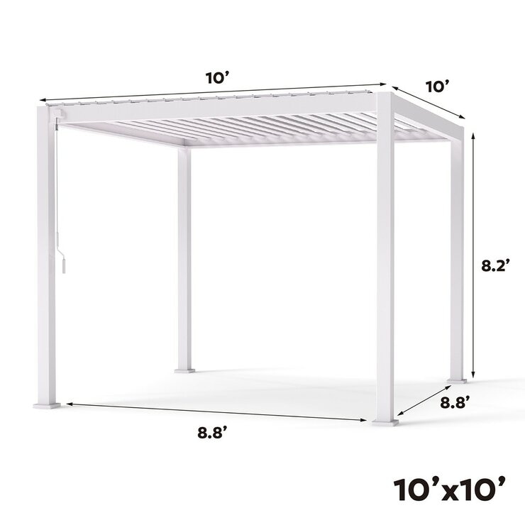 Mirador 111DA 10呎 X 10呎 戶外遮陽亭 白色 Mirador 111DA 10呎 X 10呎 戶外遮陽亭 白色