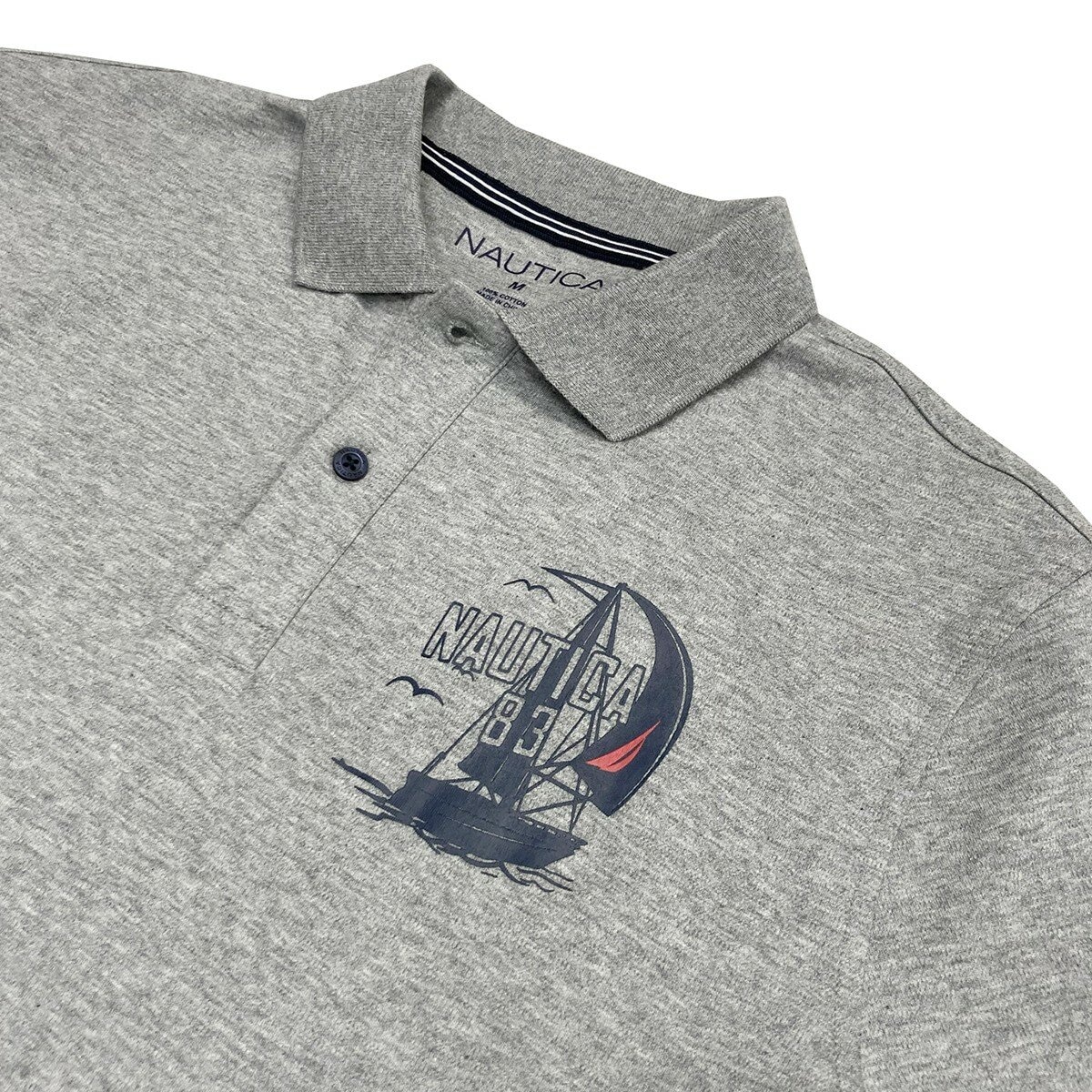 Nautica 男短袖Polo衫 灰 Nautica 男短袖Polo衫 灰