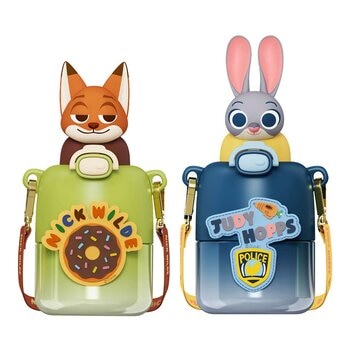 迪士尼 兒童不鏽鋼保冷保溫水壺 430毫升