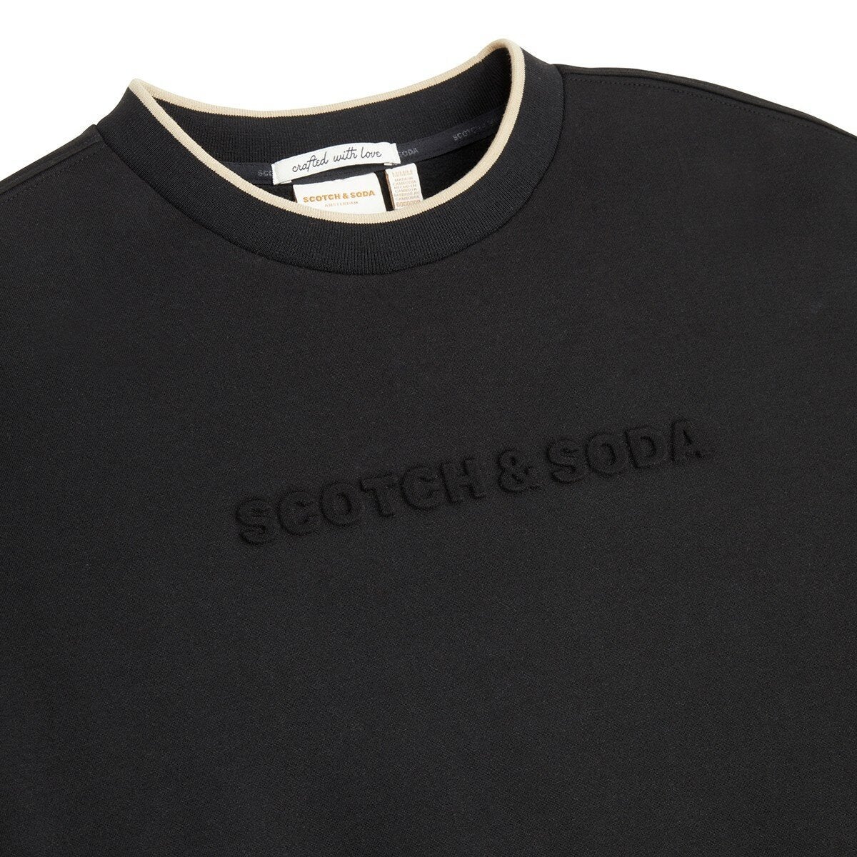 Scotch & Soda 男刷毛長袖上衣 黑灰