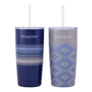Pendleton 不鏽鋼吸管隨行杯 590毫升 X 2件組