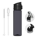 RHINOSHIELD AquaStand Tritan Water Bottle 800 ml with Straw + RHINOSHIELD Magnetic Ring Black