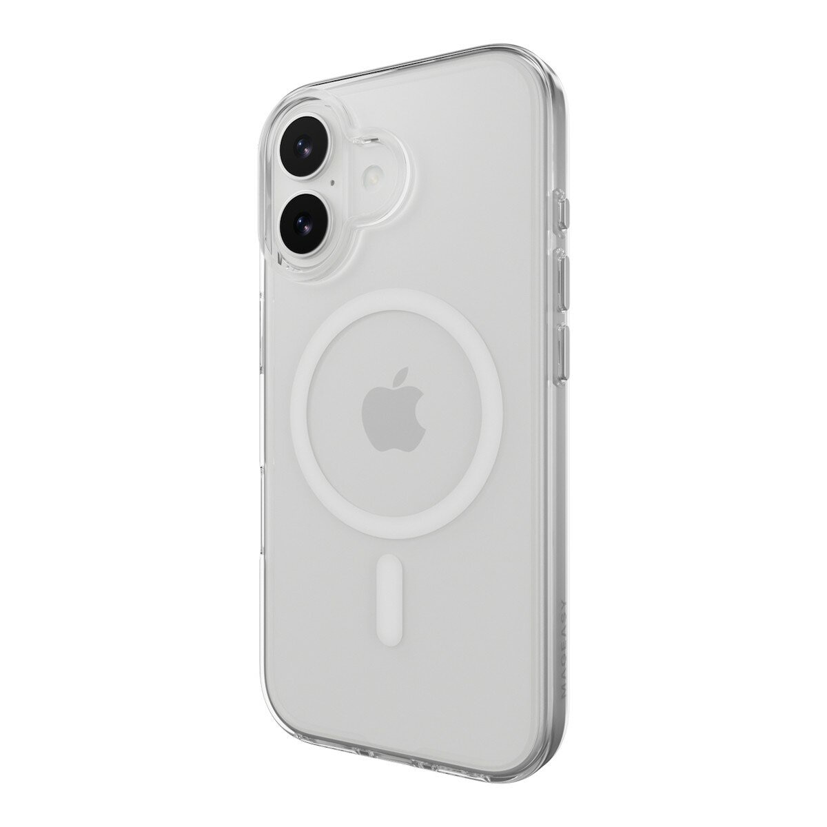 MAGEASY Bright M 不發黃軍規磁吸透明殼 iPhone 17 (白磁圈) + 鏡頭保護貼Lenz(鼠尾草) + Vetro 9H 鋼化玻璃保護膜