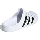 Adidas 中性包腳拖鞋 白
