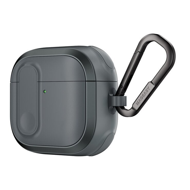 MAGEASY Odyssey 抗衝擊磁扣耳機殼 AirPods 4/5 金屬灰藍