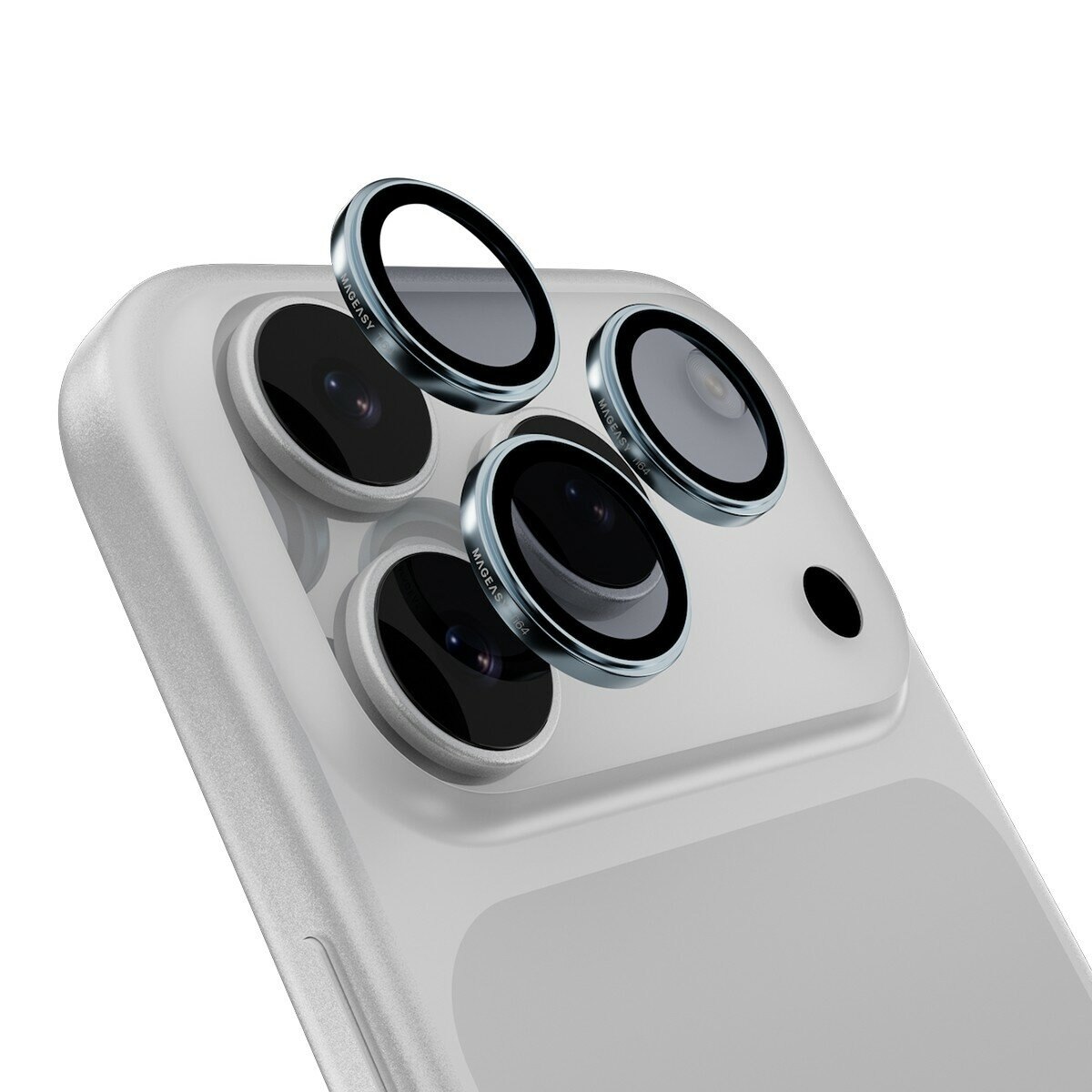 MAGEASY MagStand 360 M 磁吸旋轉支架防摔手機殼 iPhone 17 Pro Max(珊瑚) + 鏡頭保護貼Lenz 鈦合金(迷霧鈦) + Vetro 9H 鋼化玻璃保護膜