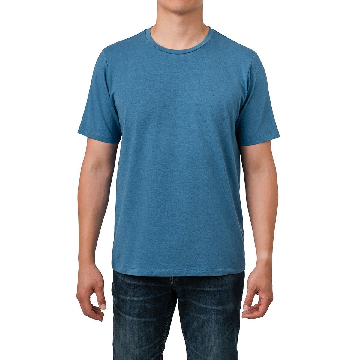 Rough Dress 男圓領短袖上衣 藍