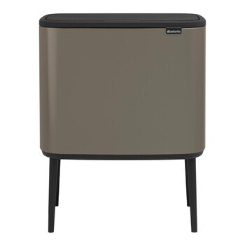 Brabantia 36公升 按壓式垃圾桶 金屬灰 Brabantia 36公升 按壓式垃圾桶 金屬灰