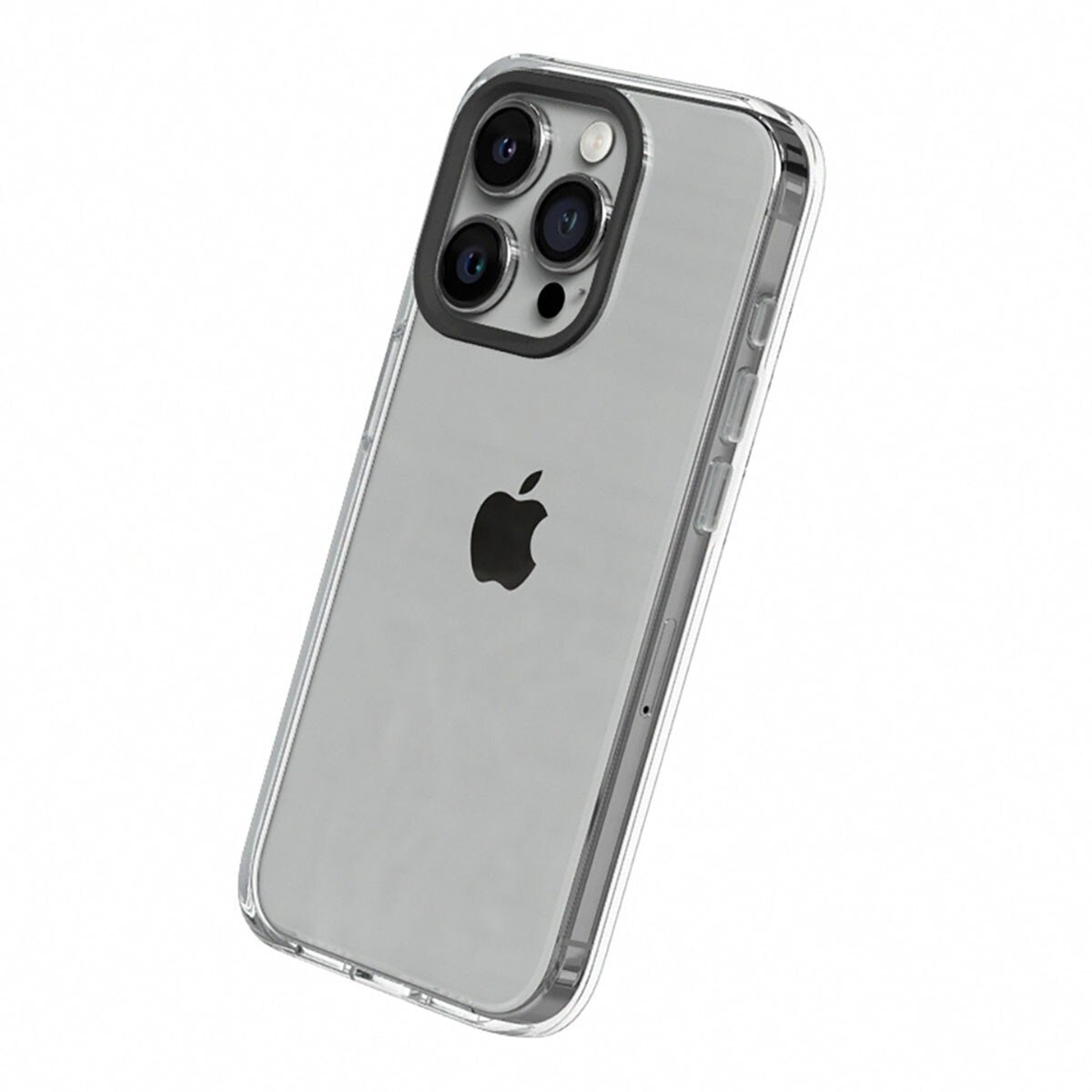 犀牛盾 iPhone 15 Pro Max Clear 透明防摔手機殼 + 9H 3D滿版螢幕玻璃保護貼 + 編織手機掛繩加掛片 子夜藍