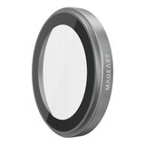 MAGEASY MagStand 360 M 磁吸旋轉支架防摔手機殼 iPhone 17 Pro Max(午夜) + 鏡頭保護貼Lenz + Vetro 9H 鋼化玻璃保護膜