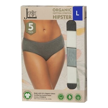 Jezebel 女有機棉內褲 5入組 L
