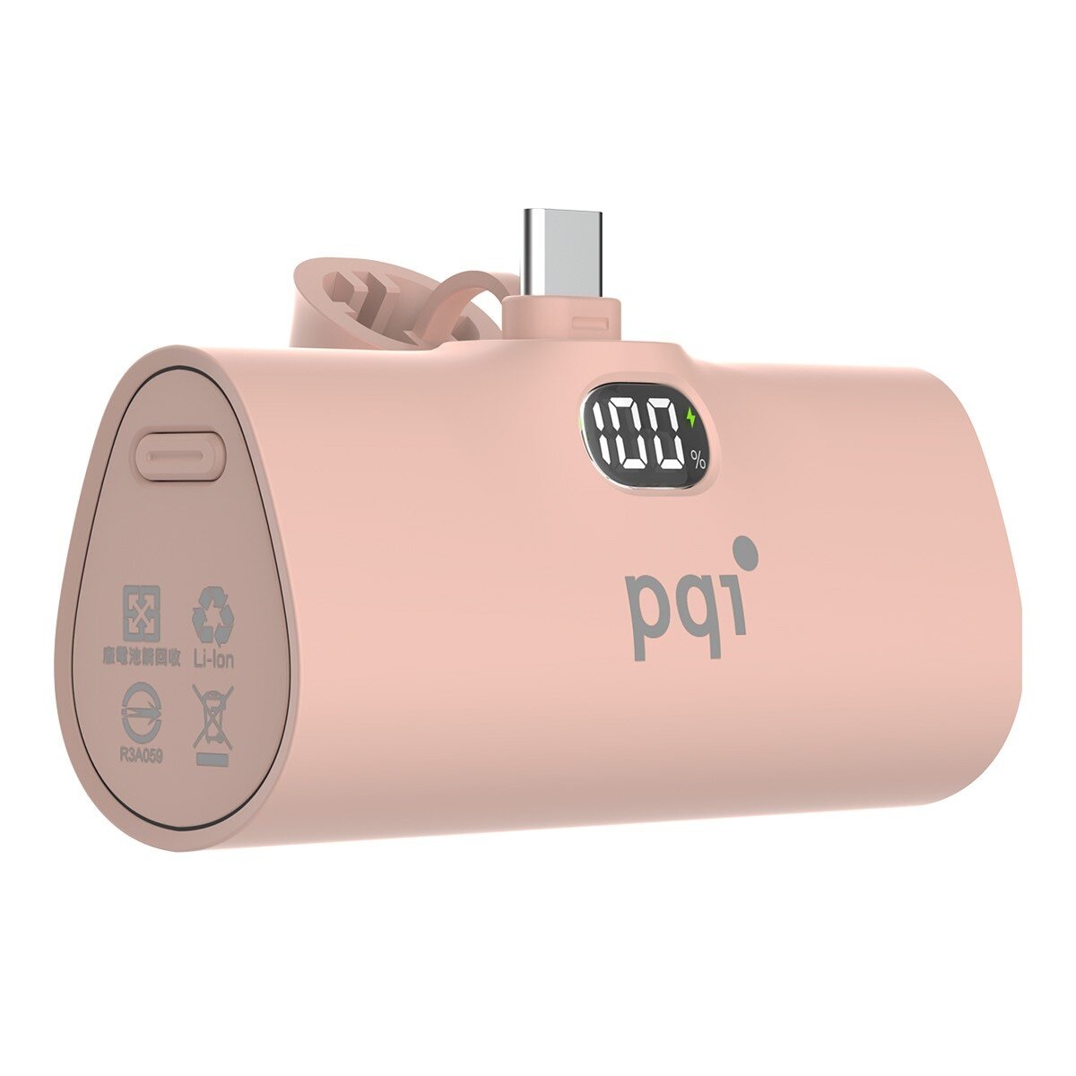 PQI USB-C 20W 快充口袋行動電源 PD05 兩入組 粉紅色