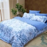 CASA 100%萊賽爾兩用被床包枕套六件組 初夏藍 雙人加大