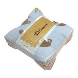 Gemini 純棉無捻紗布方巾 6入 34公分 X 34公分