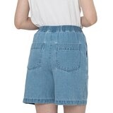 SOUP 韓版女丹寧短褲 淺藍 XL