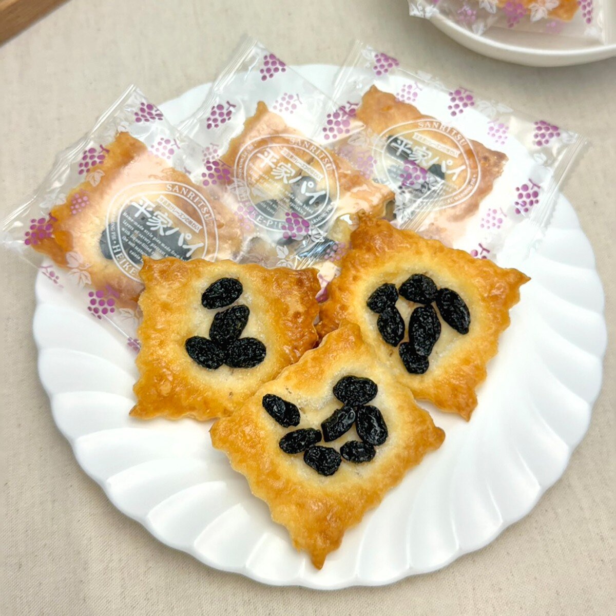 三立製菓 葡萄派家庭包 144公克 X 3包