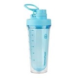 ThermoFlask 塑膠隨行搖搖杯 710毫升 X 2件組 藍+白