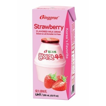 Binggrae 草莓牛奶(保久調味乳) 200ML X 24入 Binggrae 草莓牛奶(保久調味乳) 200ML X 24入