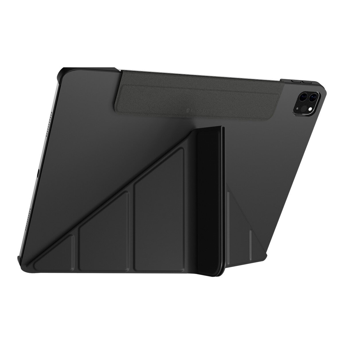 SwitchEasy Origami 全方位多角度支架保護套 iPad Air 13吋 M3 / M2 & iPad Pro 12.9吋 2022 M2 - 2018 黑色