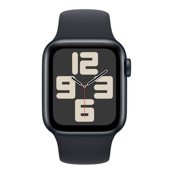 Apple Watch SE (GPS) 40公釐午夜色鋁金屬 午夜色運動型錶帶