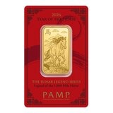 PAMP 馬年彌月 黃金條塊 999.9純金 1盎司
