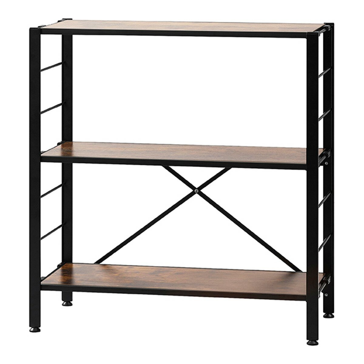 IRIS OHYAMA 萬能摺疊層架 3層 #KRSR-3 經典棕