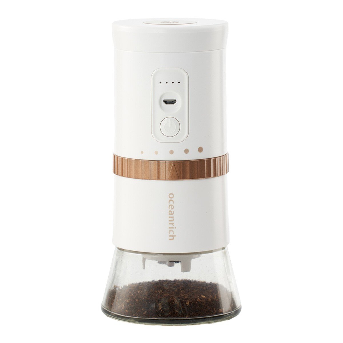 Oceanrich 歐新力奇 G2 便攜式電動磨豆機+咖啡粉罐(含蓋) 白