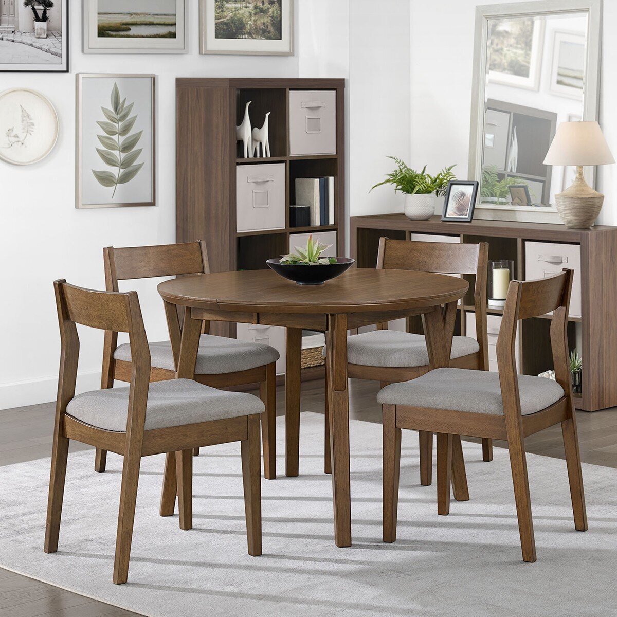 Bayside Furnishings 餐桌椅五件組