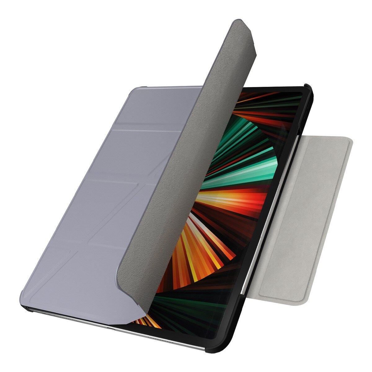 SwitchEasy Origami 全方位多角度支架保護套 iPad Air 13吋 M3 / M2 & iPad Pro 12.9吋 2022 M2 - 2018 阿拉斯加藍