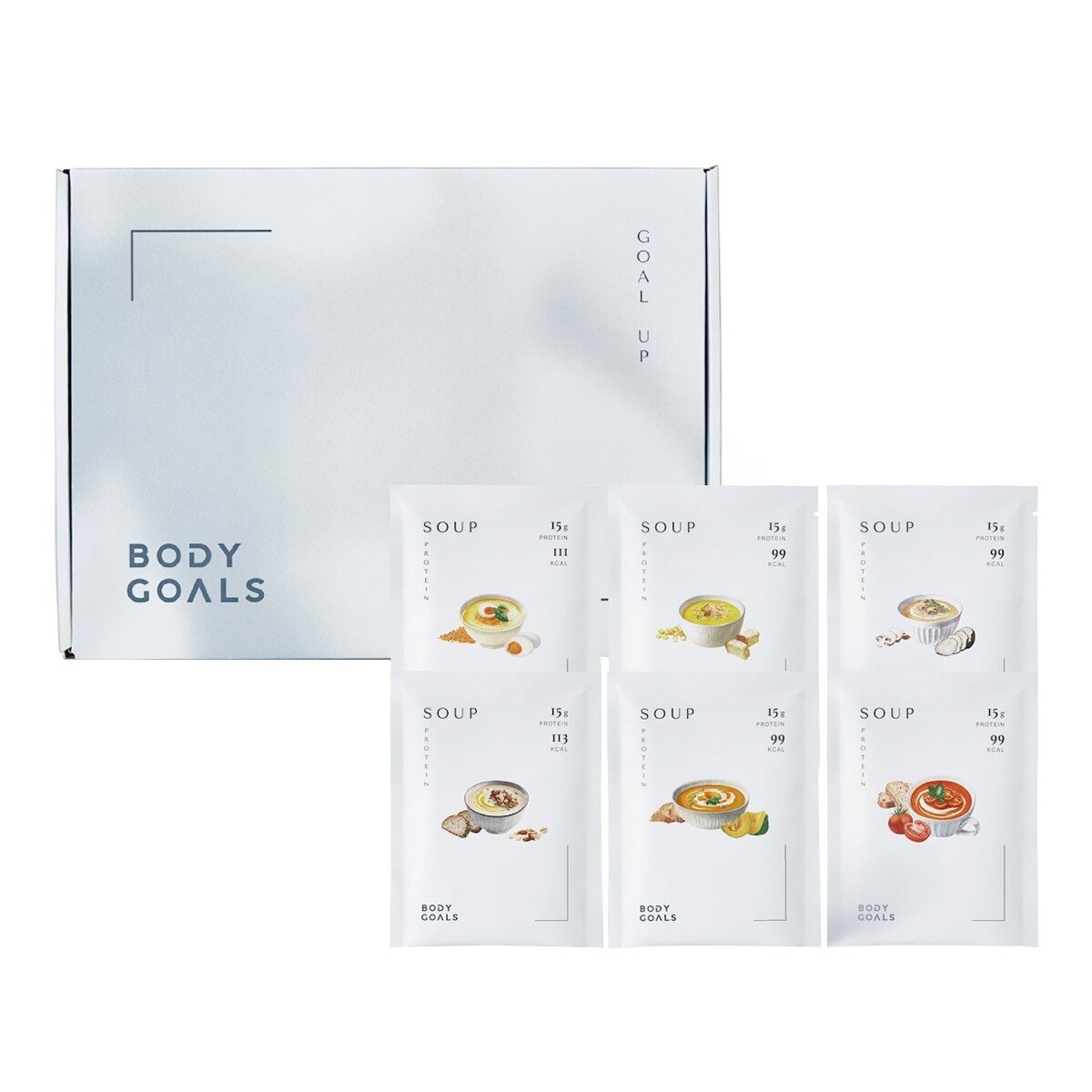 Body Goals 高纖營養輕食餐組合包 X 30入 (金沙鹹蛋、羅宋番茄、焙香堅果、黃金玉米、田園南瓜、松露蘑菇) Body Goals 高纖營養輕食餐組合包 X 30入 (金沙鹹蛋、羅宋番茄、焙香堅果、黃金玉米、田園南瓜、松露蘑菇)