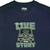 Jeep 男短袖上衣 深藍