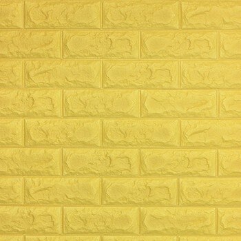 Cushioni 立體磚紋壁貼6入 - 粉黃 Cushioni 立體磚紋壁貼6入 - 粉黃