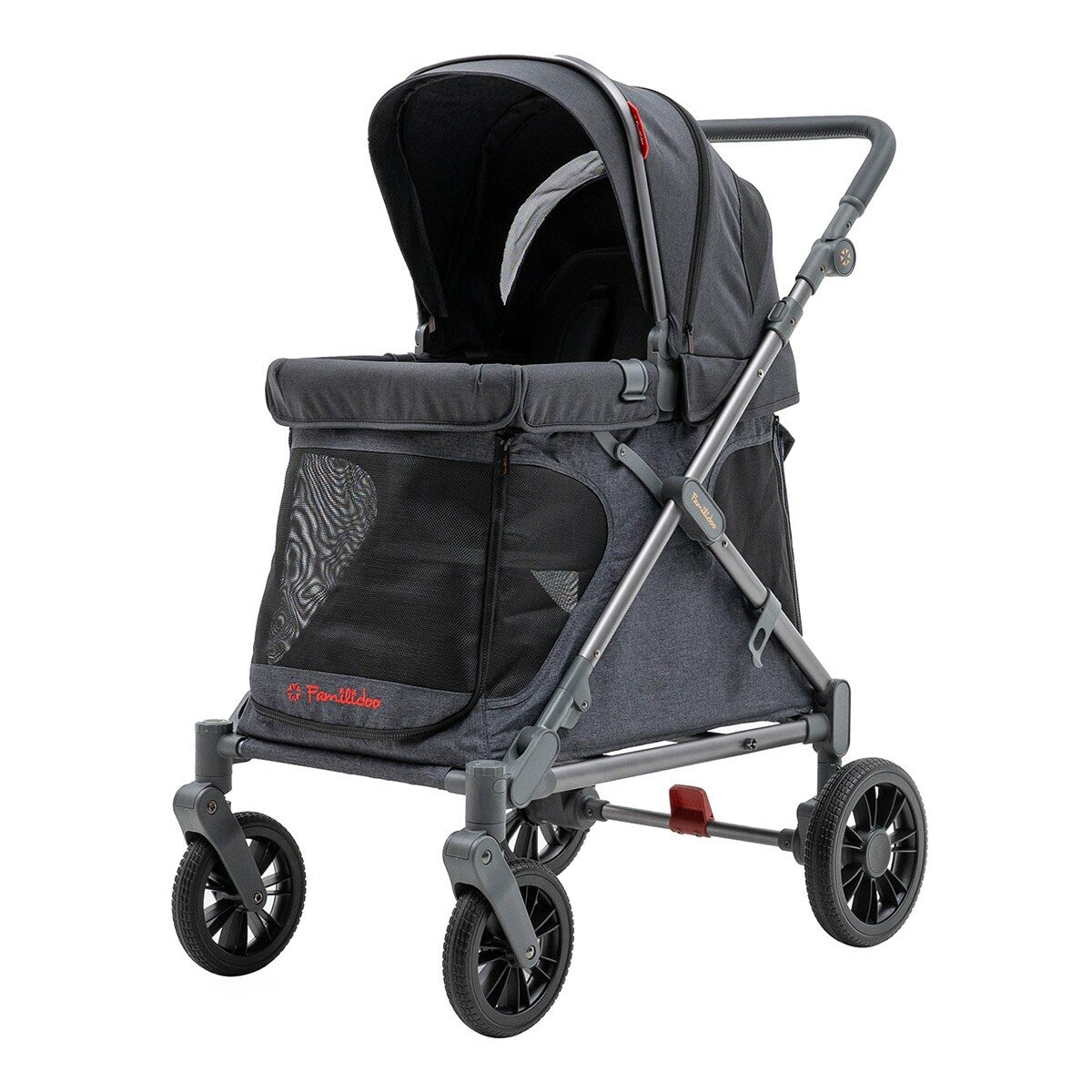 Familidoo Q1 單人座多功能推車 木炭灰