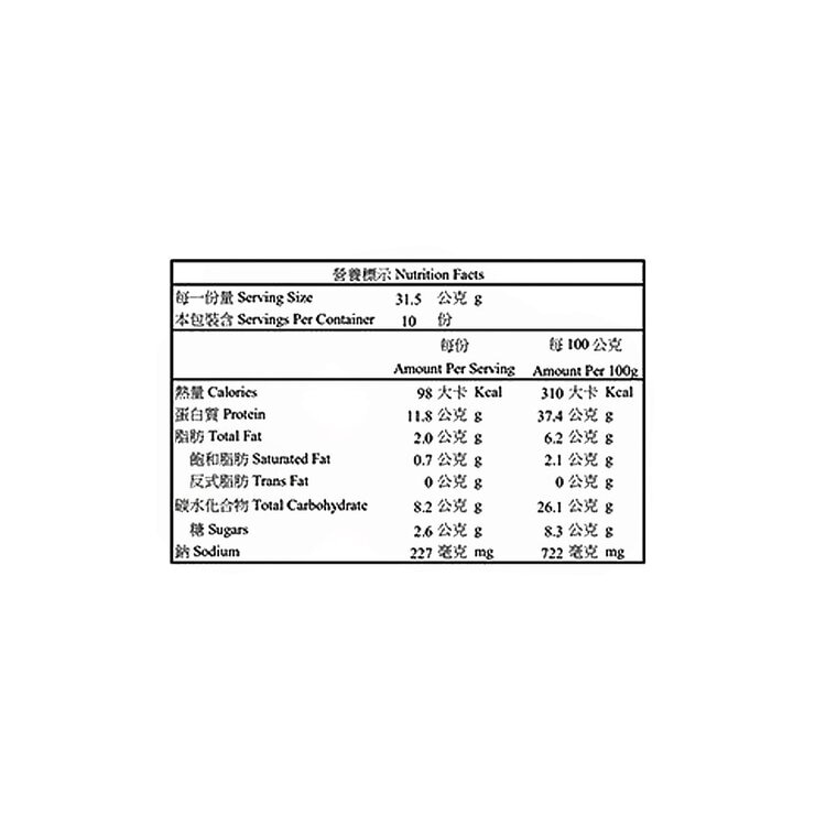 新東陽 五香豬肉片肉乾 315公克 X 2入