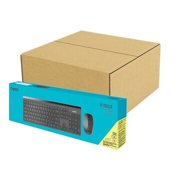 Rapoo 8100GT 多模式無線鍵鼠套裝組 10入