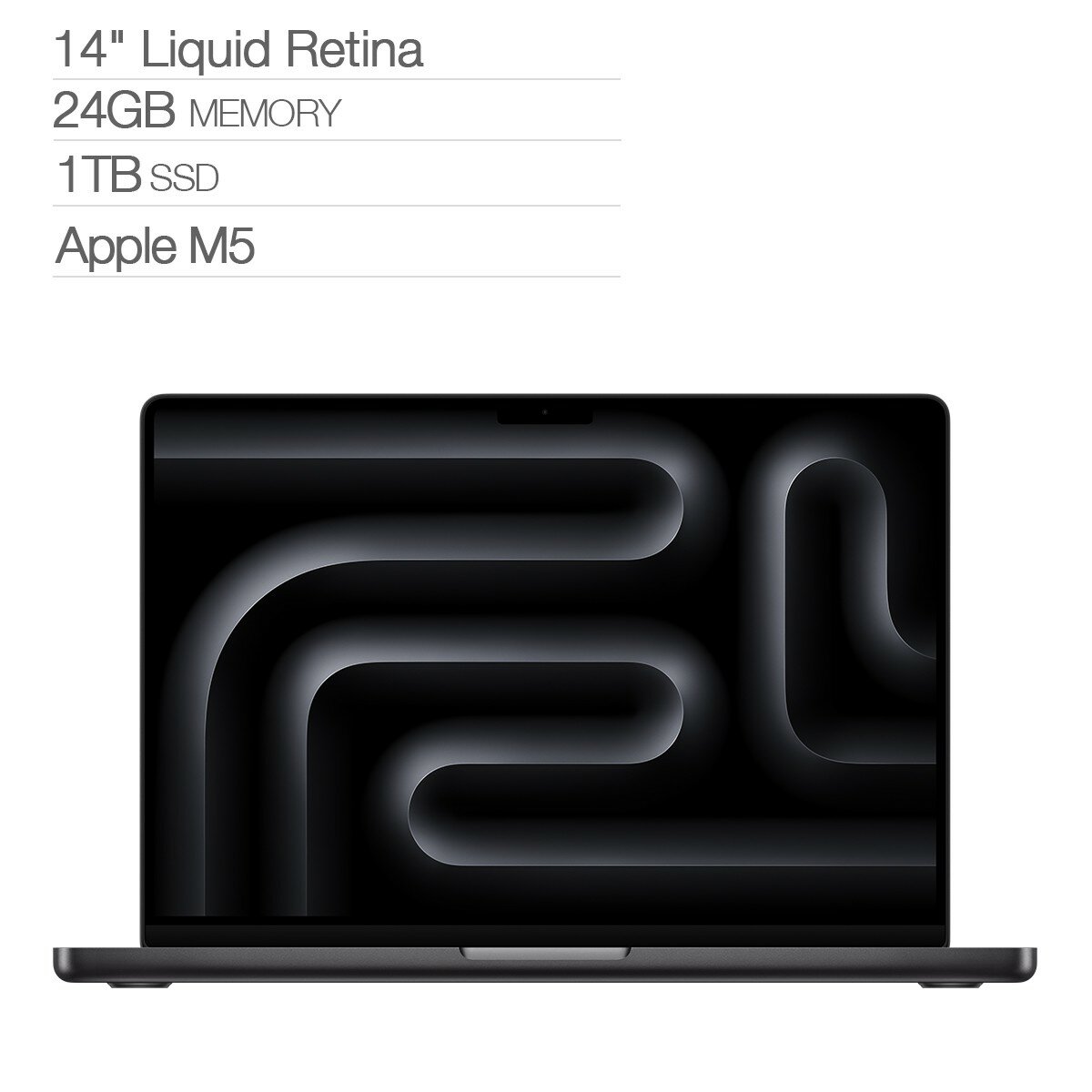 Apple 14 吋 MacBook Pro M5晶片 10核心CPU 10核心GPU 24GB 1TB SSD