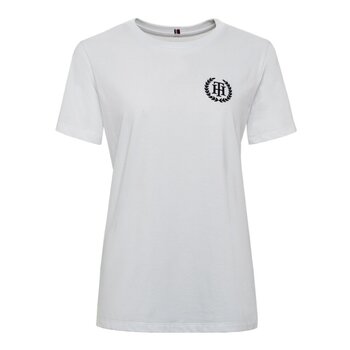 Tommy Hilfiger 女Logo短袖上衣 白 M