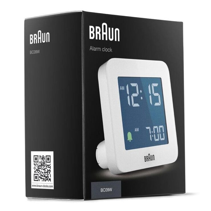 德國百靈 數位鬧鐘 白 #BC09W