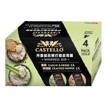 丹麥綜合輕打發起司醬 150公克 X 4入組