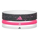 Adidas 止滑運動髮帶組 炫彩黑+夢幻粉+純淨白 Adidas 止滑運動髮帶組 炫彩黑+夢幻粉+純淨白