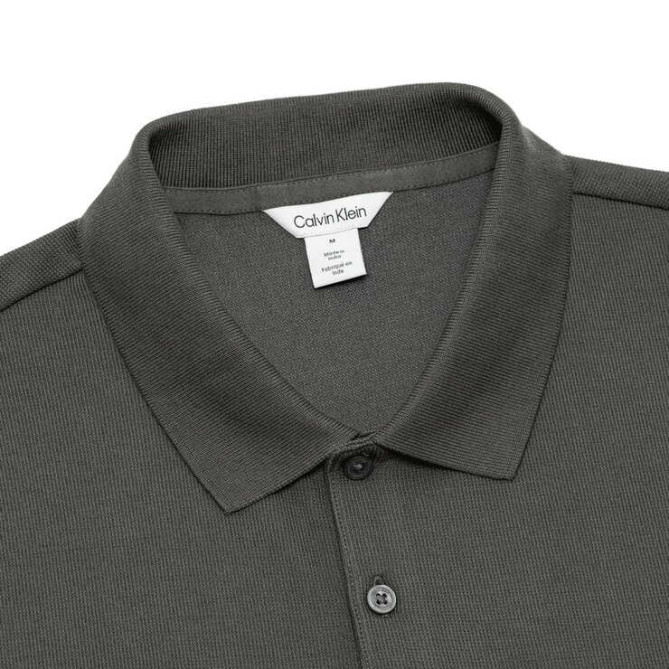 Calvin Klein 男短袖Polo衫 深灰