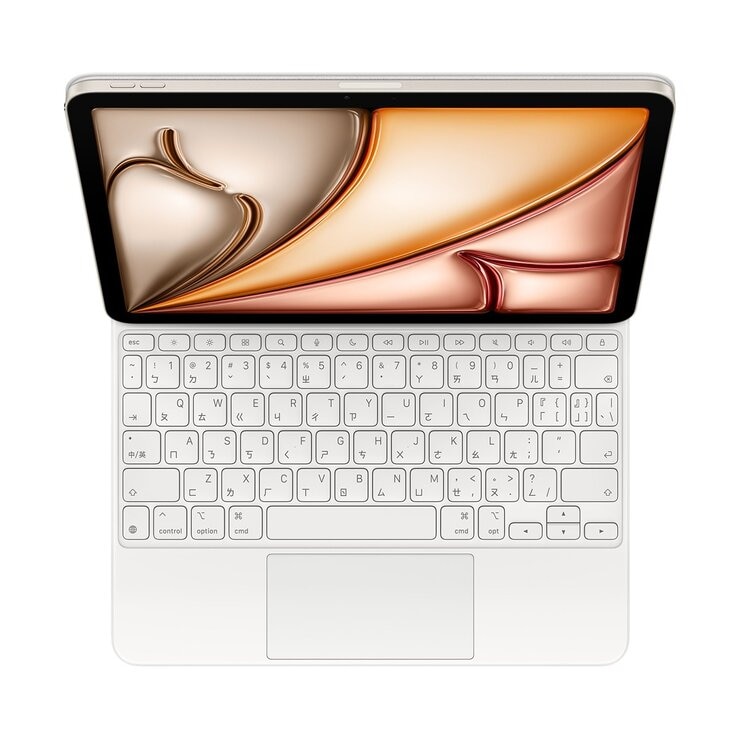Apple 巧控鍵盤適用於 iPad Air 11吋 中文 注音 白